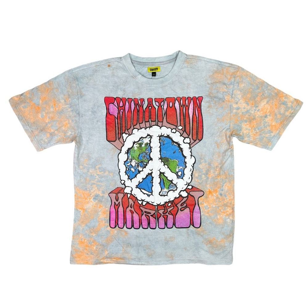 Chinatown Market Peace On Earth Tie Dye T-Shirt - Size XXL